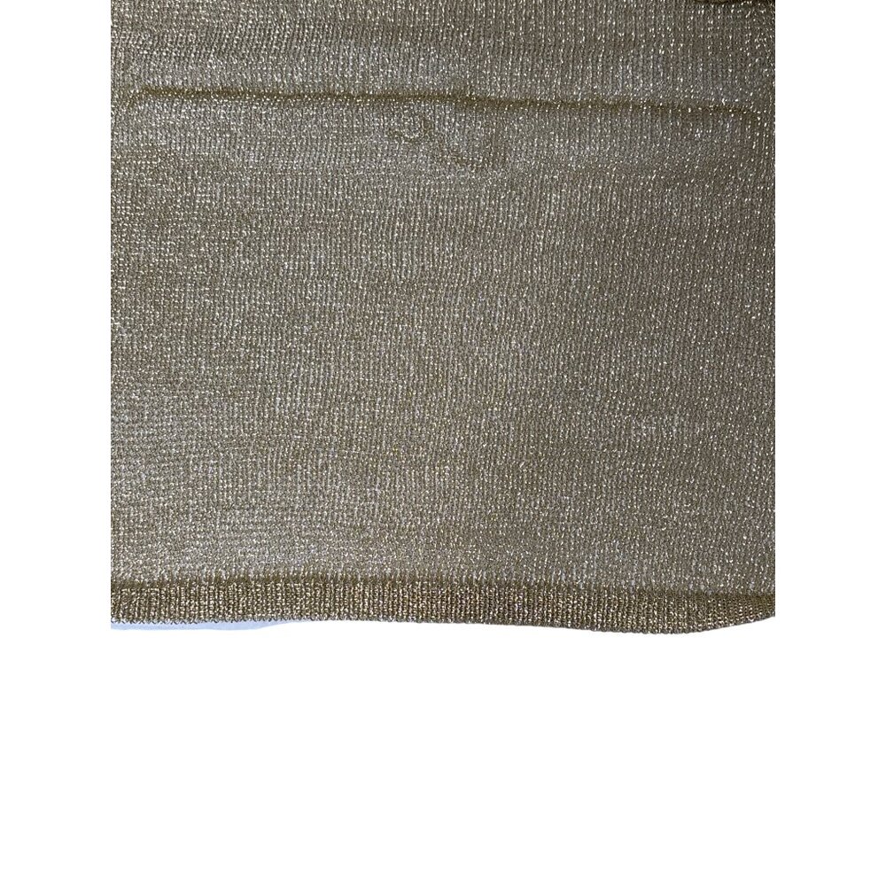 Cult Gaia Alonza Knit Dress in Gold Large New Womens Mini Metallic Cocktail - Picture 9 of 17